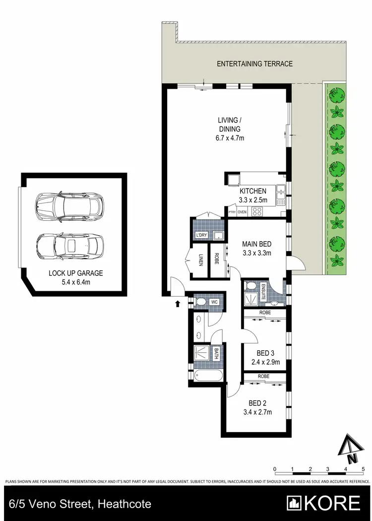 Floorplan of Homely apartment listing, 6/5 Veno Street, Heathcote NSW 2233
