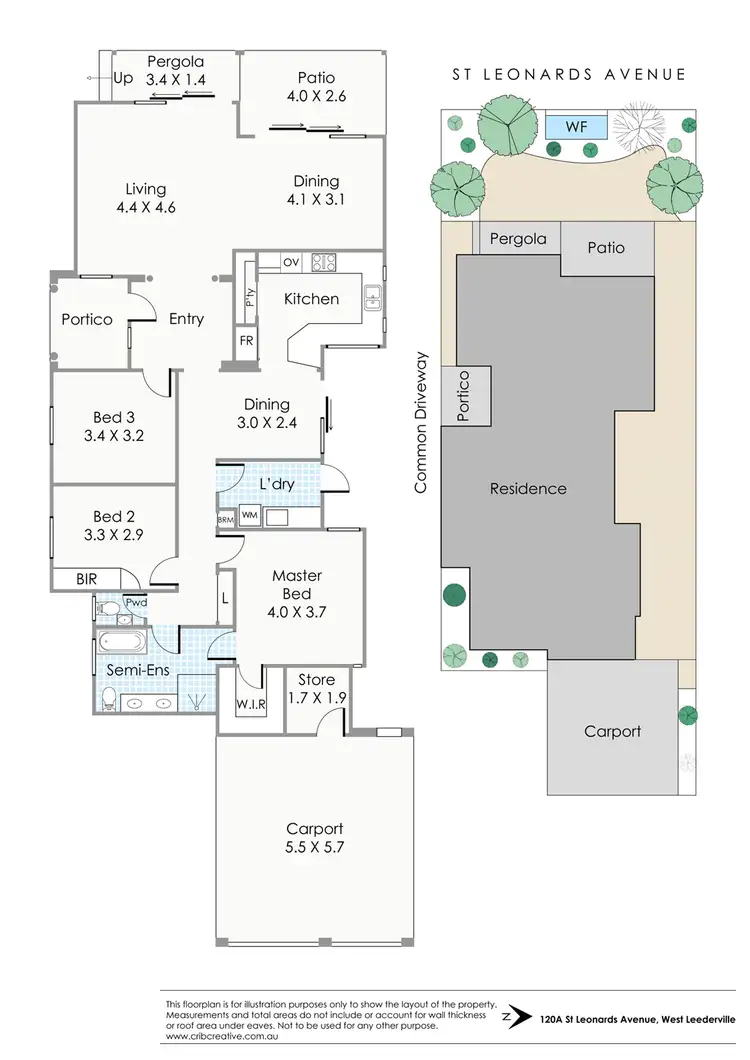 Floorplan of Homely house listing, 120A St Leonards Avenue, West Leederville WA 6007