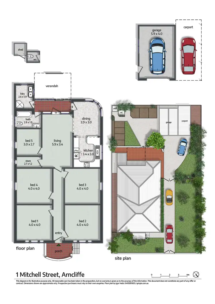 Floorplan of Homely house listing, 1 Mitchell Street, Arncliffe NSW 2205
