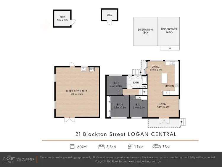 Floorplan of Homely house listing, 21 Blackton Street, Logan Central QLD 4114