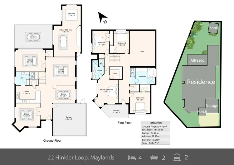 Floorplan of Homely house listing, 22 Hinkler Loop, Maylands WA 6051