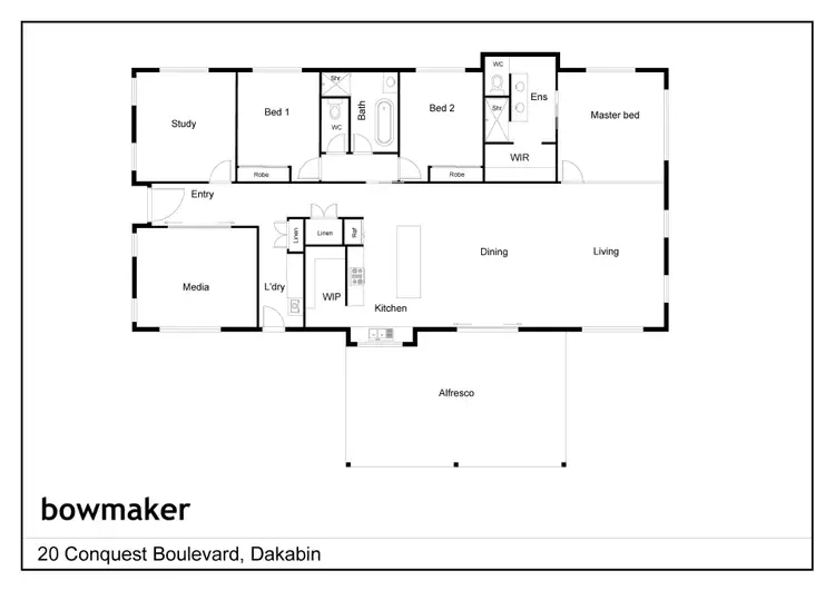 Floorplan of Homely house listing, 20 Conquest Boulevard, Dakabin QLD 4503