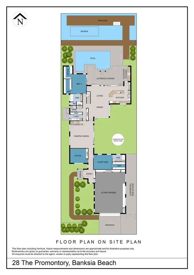 Floorplan of Homely house listing, 28 The Promontory, Banksia Beach QLD 4507