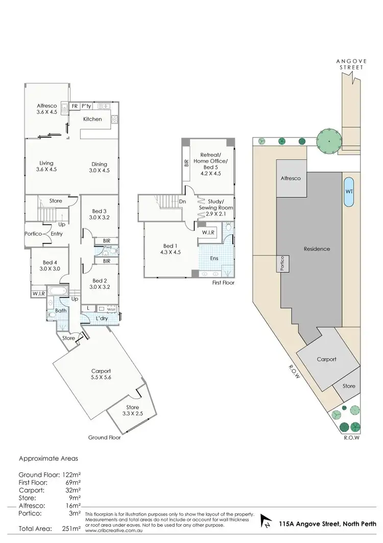Floorplan of Homely house listing, 115A Angove Street, North Perth WA 6006