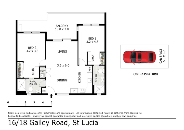 Floorplan of Homely unit listing, 16/18 Gailey Road, St Lucia QLD 4067