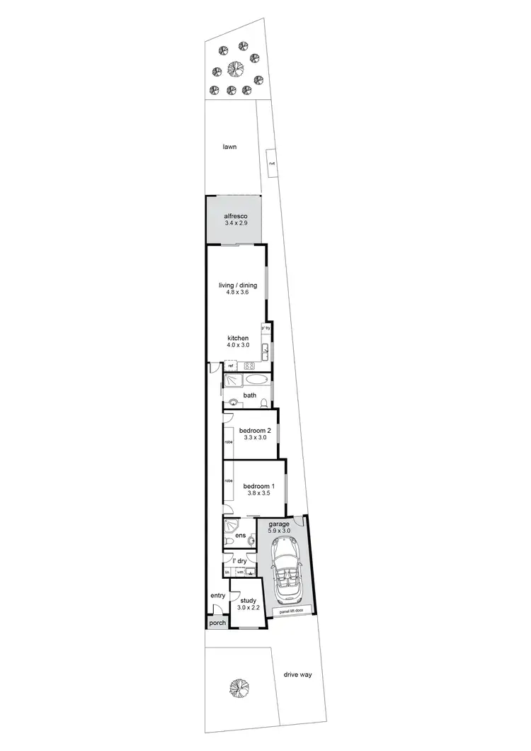 Floorplan of Homely house listing, 42A Kingston Avenue, Seacombe Gardens SA 5047