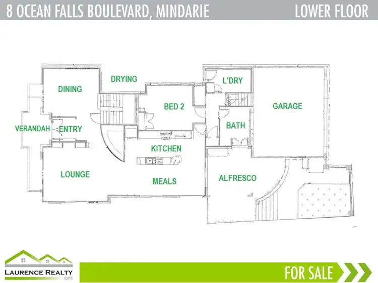 Floorplan of Homely house listing, 8 Ocean Falls Boulevard, Mindarie WA 6030