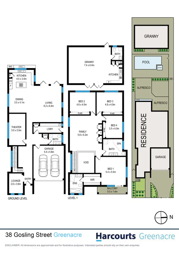 Floorplan of Homely house listing, 38 Gosling Street, Greenacre NSW 2190
