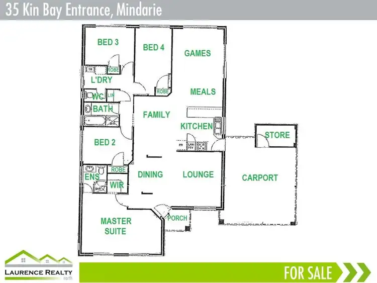 Floorplan of Homely house listing, 35 Kin Bay Entrance, Mindarie WA 6030