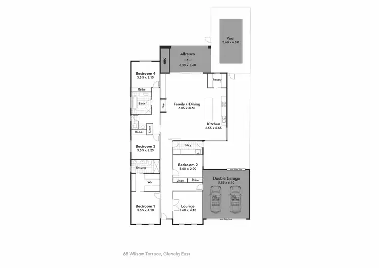 Floorplan of Homely house listing, 68 Wilson Terrace, Glenelg East SA 5045