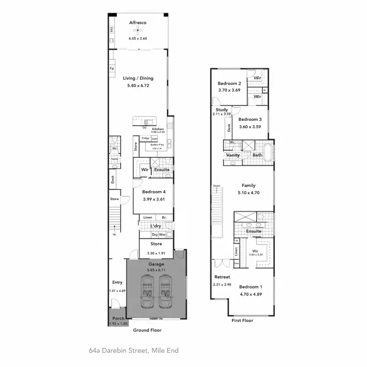Floorplan of Homely house listing, 64 Darebin Street, Mile End SA 5031