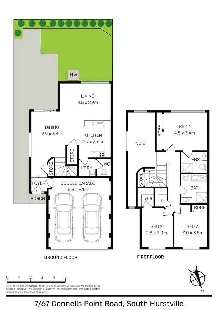 Floorplan of Homely townhouse listing, 7/67 Connells Point Road, South Hurstville NSW 2221