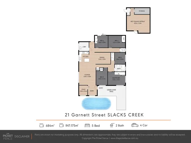 Floorplan of Homely house listing, 21 Garnett Street, Slacks Creek QLD 4127