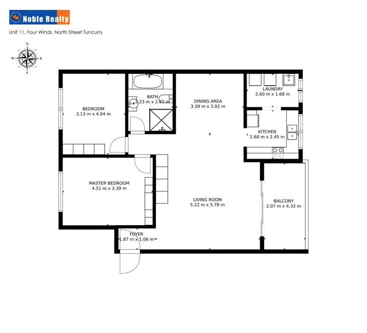 Floorplan of Homely unit listing, 11/1-5 North Street Four Winds, Tuncurry NSW 2428