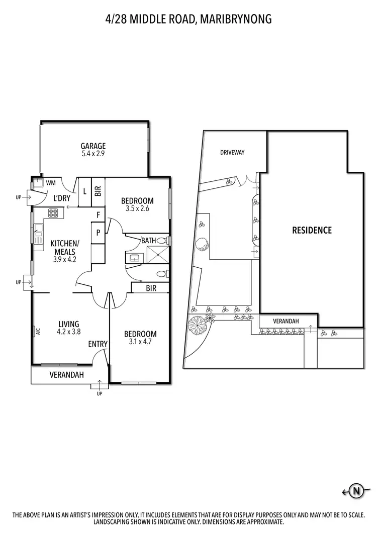Floorplan of Homely unit listing, 4/28 Middle Road, Maribyrnong VIC 3032