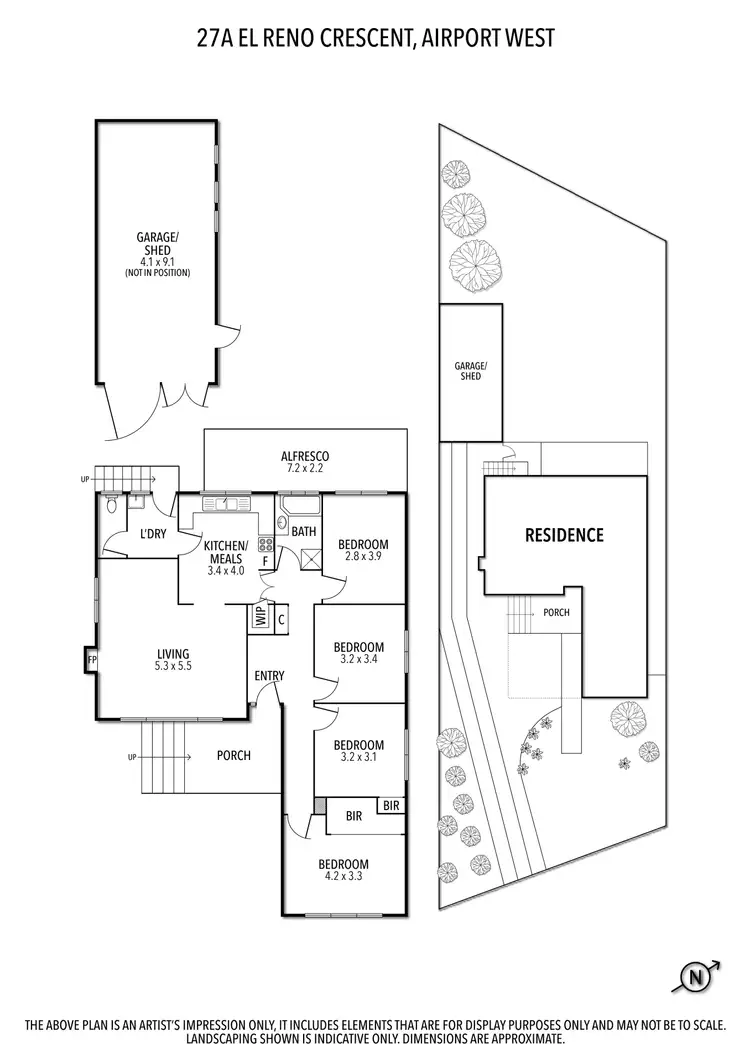 Floorplan of Homely house listing, 27A El Reno Crescent, Airport West VIC 3042