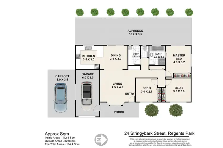 Floorplan of Homely house listing, 24 STRINGYBARK STREET, Regents Park QLD 4118