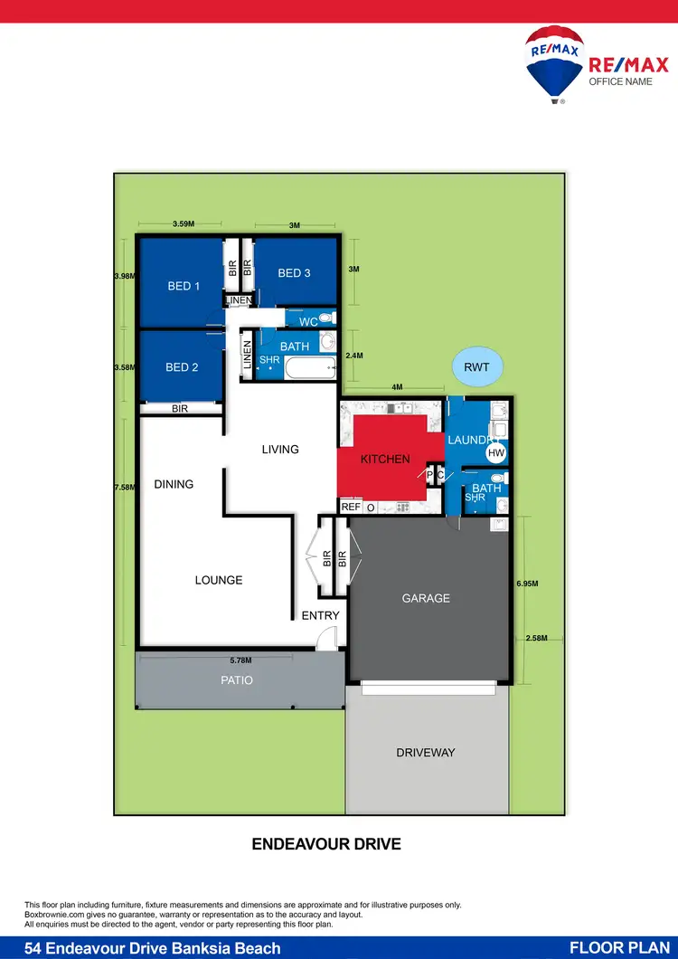 Floorplan of Homely house listing, 54 Endeavour Drive, Banksia Beach QLD 4507