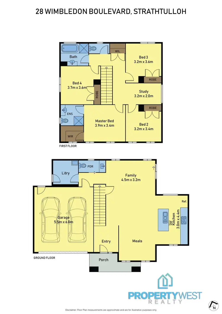 Floorplan of Homely house listing, 28 Wimbledon Boulevard, Strathtulloh VIC 3338
