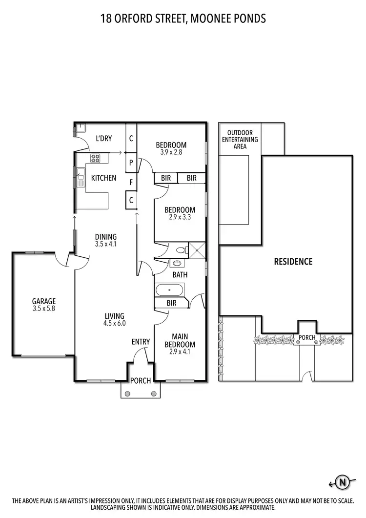 Floorplan of Homely unit listing, 18 Orford Street, Moonee Ponds VIC 3039
