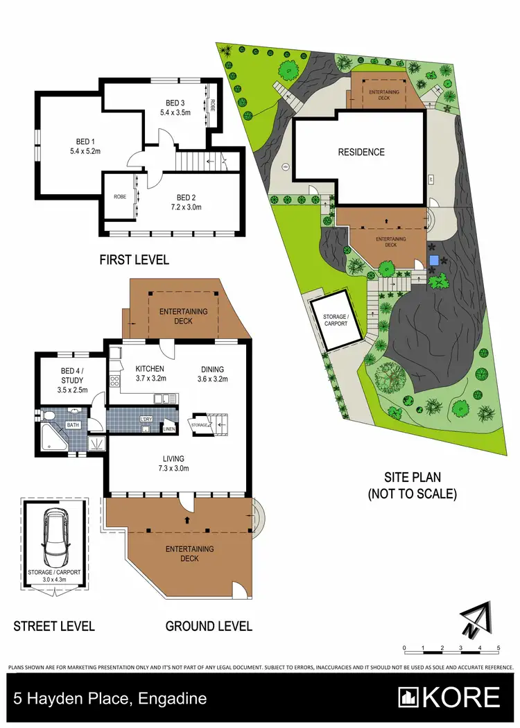 Floorplan of Homely house listing, 5 Hayden Place, Engadine NSW 2233
