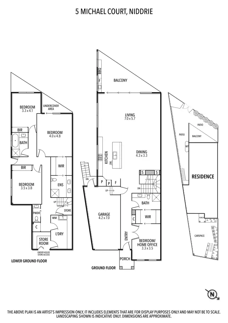 Floorplan of Homely house listing, 5 Michael Court, Niddrie VIC 3042