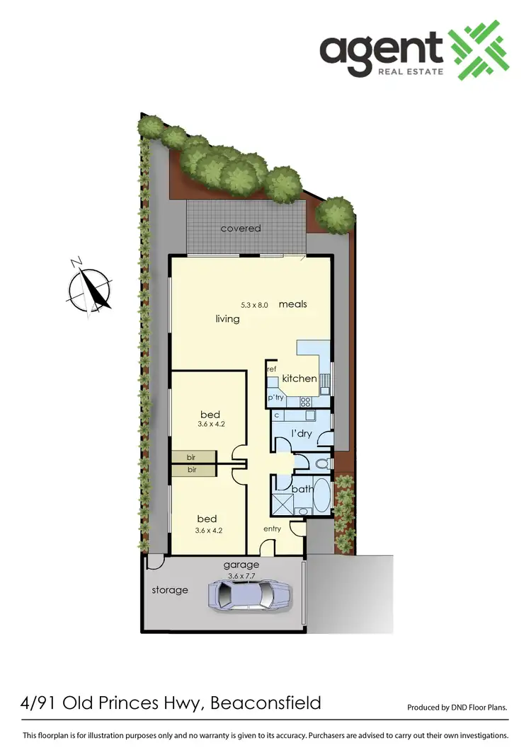 Floorplan of Homely unit listing, 4/91 Old Princes Highway, Beaconsfield VIC 3807