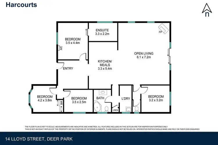 Floorplan of Homely house listing, 14 Lloyd Street, Deer Park VIC 3023