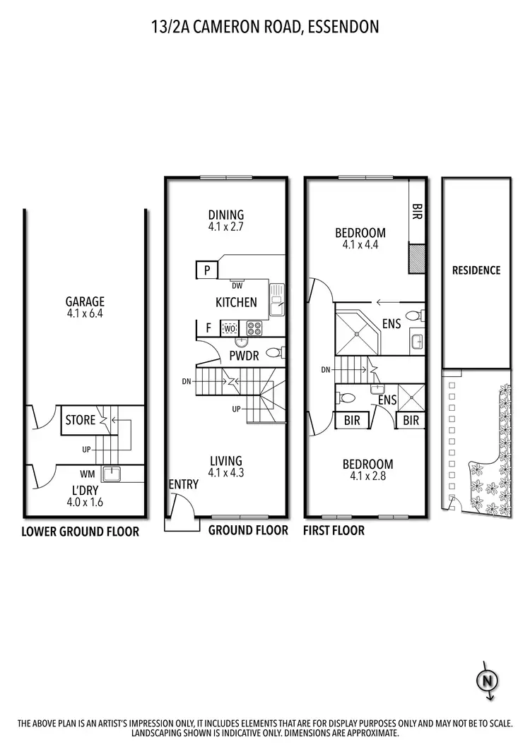 Floorplan of Homely townhouse listing, 13/2A Cameron Road, Essendon VIC 3040