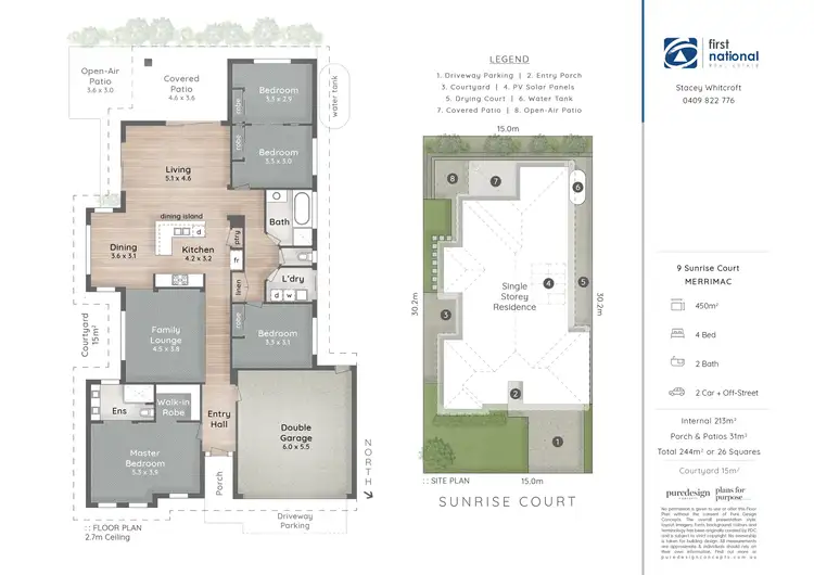 Floorplan of Homely house listing, 9 Sunrise Court, Merrimac QLD 4226