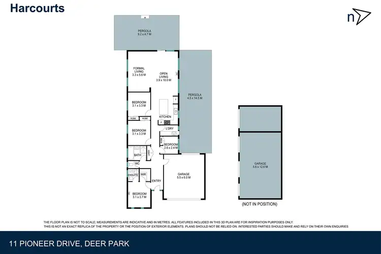 Floorplan of Homely house listing, 11 Pioneer Drive, Deer Park VIC 3023