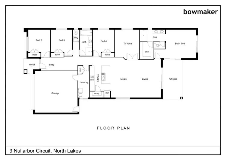 Floorplan of Homely house listing, 3 Nullarbor Circuit, North Lakes QLD 4509