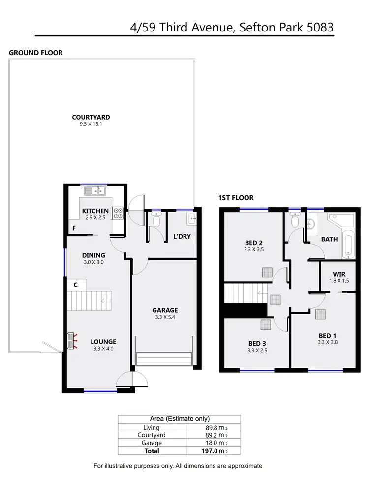 Floorplan of Homely house listing, 4/59 Third Avenue, Sefton Park SA 5083