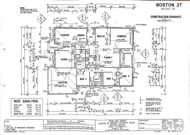 Floorplan of Homely house listing, 35 Pinewood Crescent, Cairnlea VIC 3023