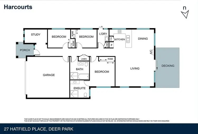 Floorplan of Homely house listing, 27 Hatfield Place, Deer Park VIC 3023