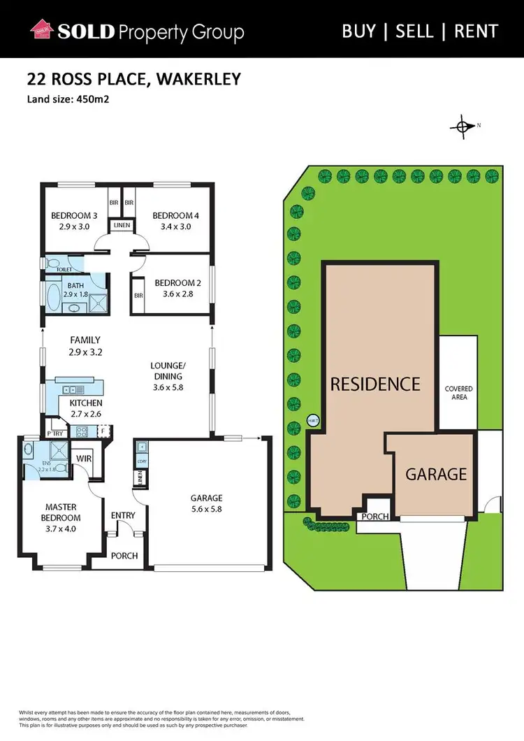 Floorplan of Homely house listing, 22 Ross Place, Wakerley QLD 4154