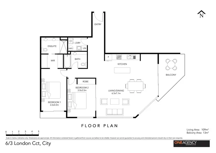 Floorplan of Homely apartment listing, 6/3 London Circuit, Canberra ACT 2601
