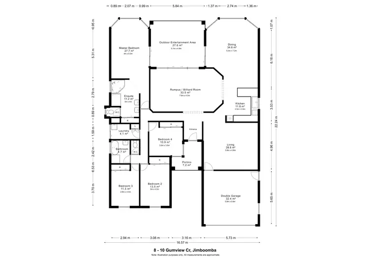 Floorplan of Homely rural property listing, 8-10 Gumview Crescent, Jimboomba QLD 4280