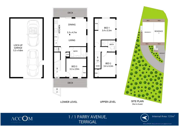 Floorplan of Homely semi-detached listing, 1/1 Parry Avenue, Terrigal NSW 2260
