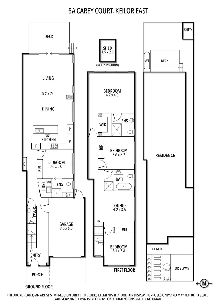 Floorplan of Homely house listing, 5A Carey Court, Keilor East VIC 3033