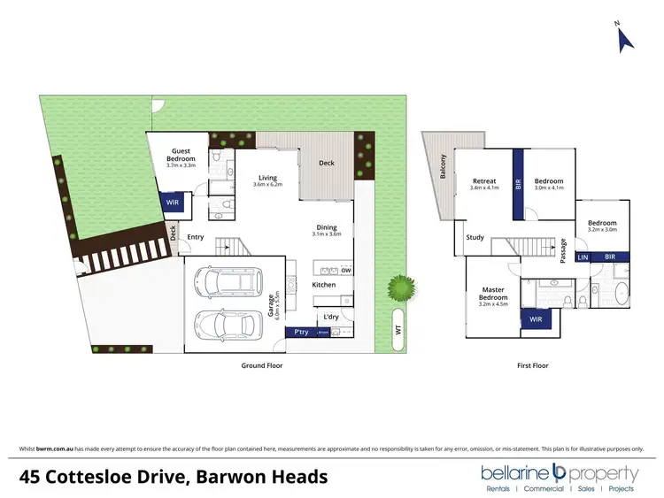 Floorplan of Homely house listing, 45 Cottesloe Drive, Barwon Heads VIC 3227