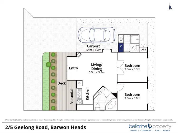 Floorplan of Homely unit listing, 2/5-7 Geelong Road, Barwon Heads VIC 3227