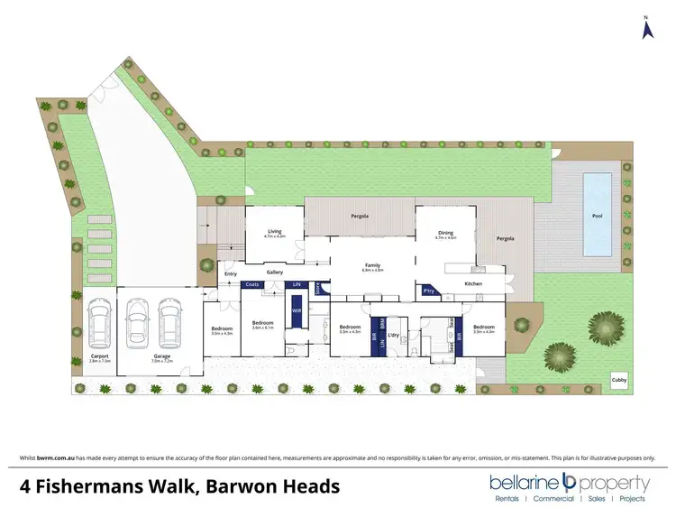 Floorplan of Homely house listing, 4 Fishermans Walk, Barwon Heads VIC 3227