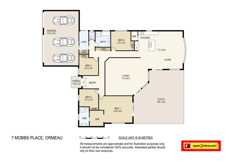 Floorplan of Homely house listing, 7 Mobbs Place, Ormeau QLD 4208