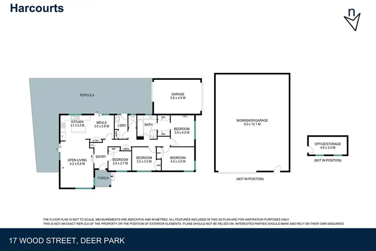 Floorplan of Homely house listing, 17 Wood Street, Deer Park VIC 3023