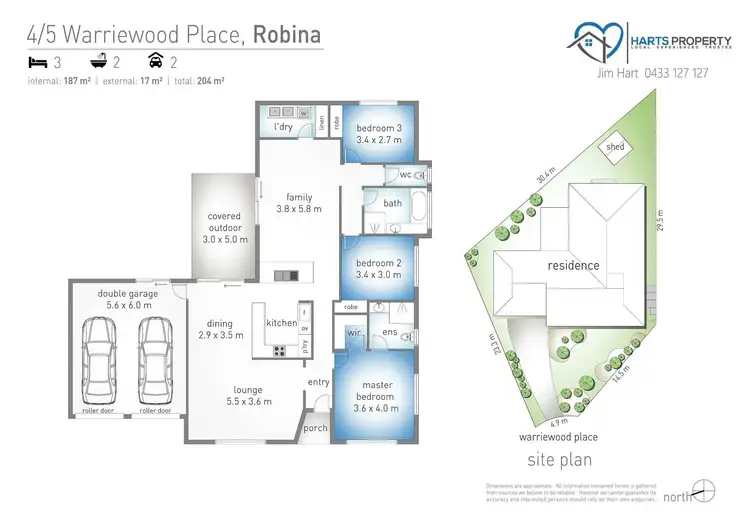 Floorplan of Homely house listing, 4/5 Warriewood Place, Robina QLD 4226