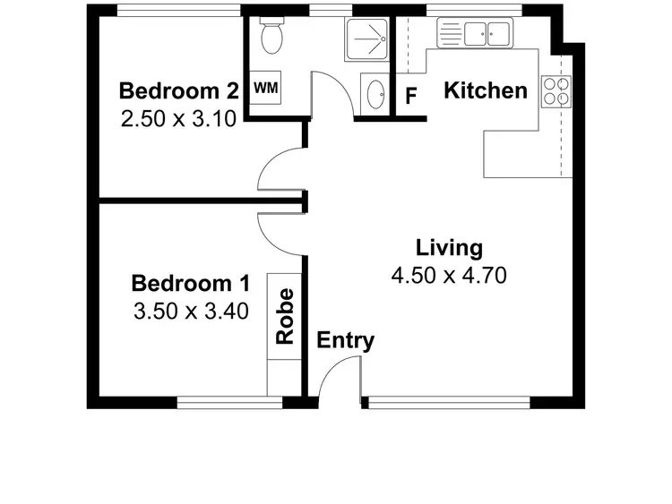 Floorplan of Homely unit listing, 3/13 Burbank Avenue, Bedford Park SA 5042