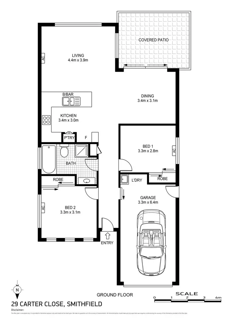 Floorplan of Homely house listing, 29 Carter Close, Smithfield QLD 4878