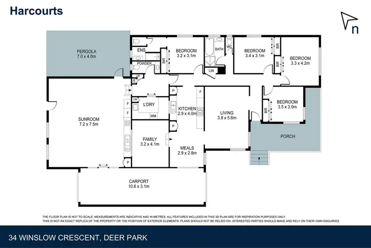 Floorplan of Homely house listing, 34 Winslow Crescent, Deer Park VIC 3023