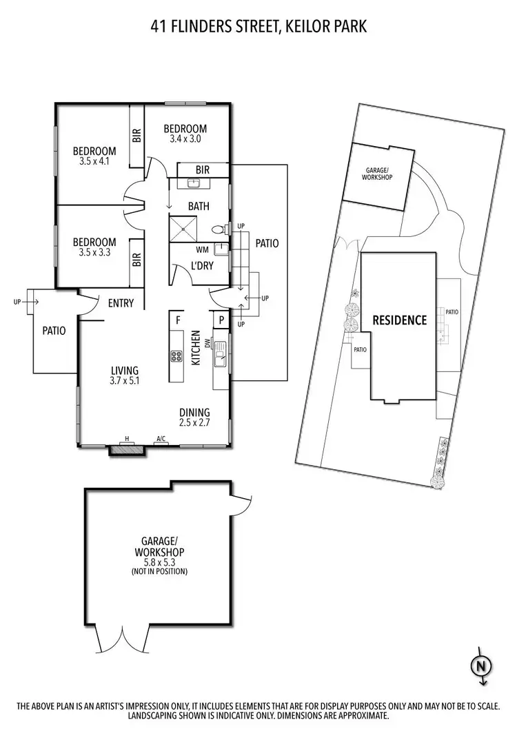 Floorplan of Homely house listing, 41 Flinders Street, Keilor Park VIC 3042